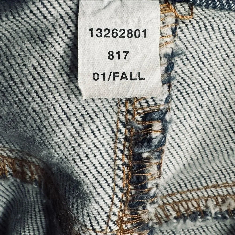 Y2K Gap Hiphugger Denim Skirt Womens 2 Blue Straight Short Measures 28 x 16